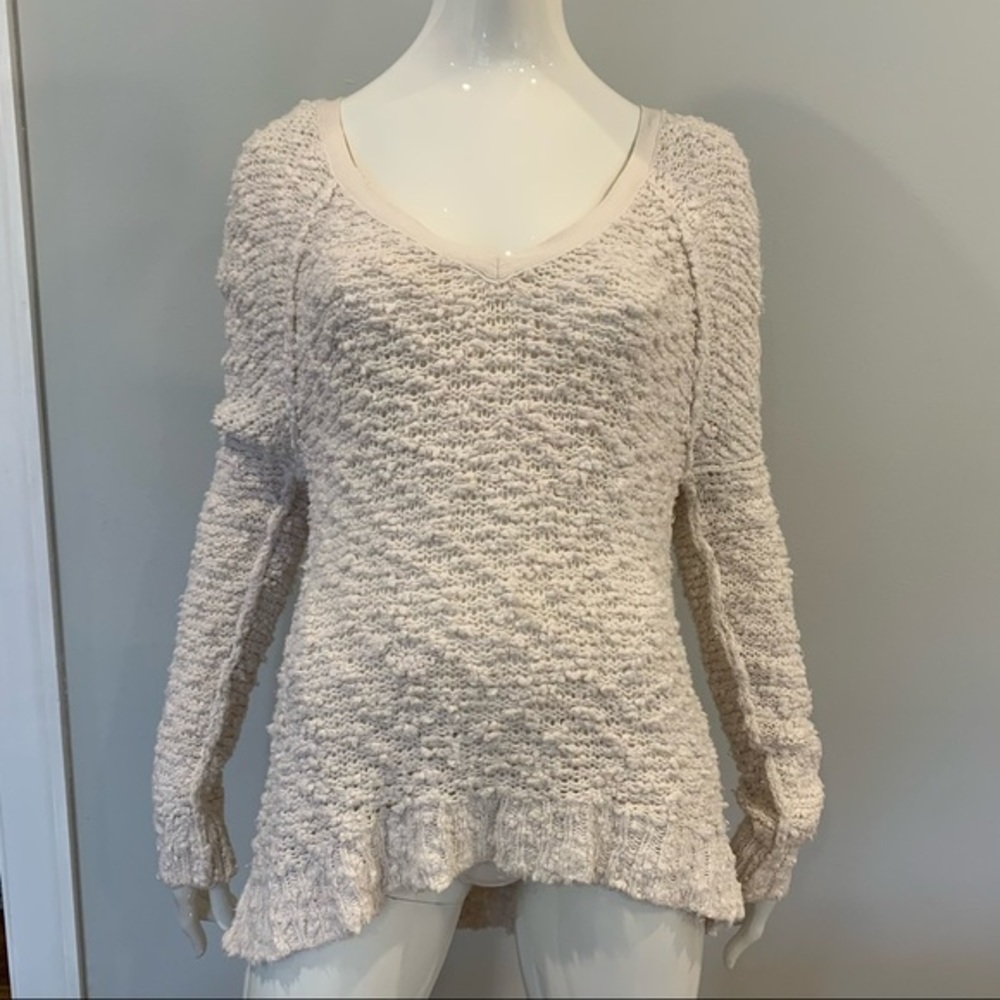 Free People Shaggy Bear Songbird Pullover Sweater - Picture 3 of 12